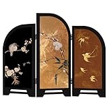 Pintura Decorativa De Porcelana con Diseño Retro De Cristal para La Entrada, Biombo Chino para Escritorio De Oficina, Adornos De Feng Shui(45 * 35cm)