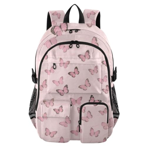 Mochila escolar de mariposas para adolescentes ideal para el instituto y viajes