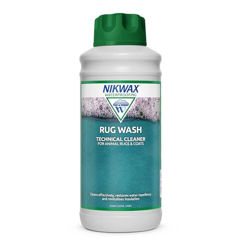 Nikwax Rug Wash Non-Detergent Equestrian Cleaner, 1L - Performance Cleaner for Horse Rugs, Animal Coats and Pet Beds with Breathable Linings