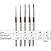 MEEDEN 5 Pcs Artist Paint Portable Brushes, Compact Retractable Round Pointed Travel Brushes Set for Oil Acrylic Watercolor Painting