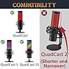 SOULWIT Protective Microphone Foam Cover Pop Filter for HyperX QuadCast/QuadCast S/QuadCast 2S Microphone Sets, WindScreen with High-Density Foam - Black #1