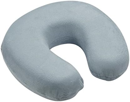 Eleery U Shaped Memory Foam Pillow Neck Support Headrest Cushion Air Flight Car Travel (Black)