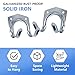 Covlongyu 15 Pack Tool Hanger Hooks,Wall Mount Garage Garage Shed Hooks Heavy Duty for Hanging Ladder & Ropes
