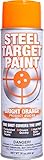 Steel Target Paint- 16 oz Aerosol Paint in a Can for Shooting Ranges, Shooting Clubs, Parks and Private Ranges and for Match Competition (Bright Orange, 2 Pack)