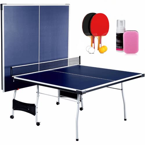 Generic Cirocco Foldable 4 Piece Ping Pong Table Tennis Set With Net cover