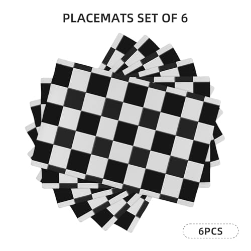 Set de table anti tache lot de 6 résistant à la chaleur - 3