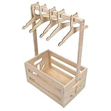 Grand coffre de rangement pour chambre d'enfant : ce portant décoratif pour vêtements de bébé offre une charmante finition en bois naturel, transformant n'importe quelle chambre d'enfant en un havre de paix grâce à son style élégant. coffre en bois pour shower, coffre de rangement pour placard de bébé