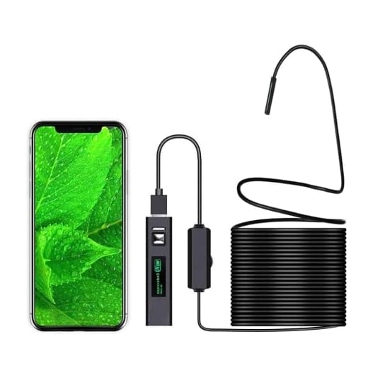 Inspection Camera Endoscope,Wireless Endoscope WiFi Inspection Camera 1200P HD Borescope Waterproof IP68 Snake Pipe Camera with 8 Led & 5M(16.4ft) Semi-Rigid Cable for iOS Android iPhone Windows Mac