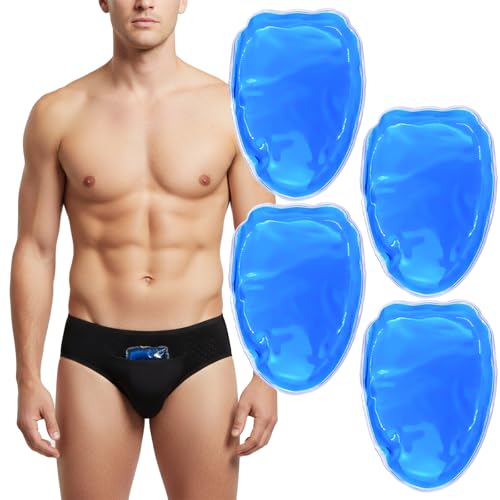 Vasectomy Ice Packs Cold Pack Testicular Support and Pain Relief Cold Compress Flexible Gel Ice Pack Vasectomy Gift for Men (Black Ice Pack)