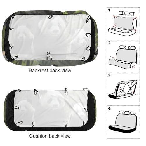 Housse de siège de voiture imperméable universelle panda anti-tache auto