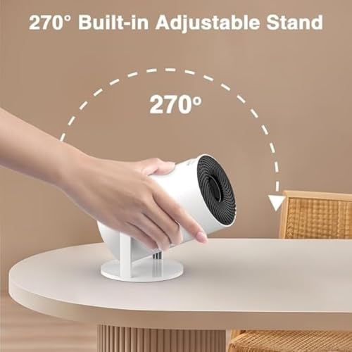 Image of Portable Mini Projector, 4K 1080P Full HD Projector, Support Video Projector, WiFi 5G BT 5.0, Cinema Projector 180 Can Be Rotated, Android 11, Compatible with TV Stick