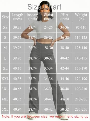 Mlenhor 3 Packs Womens High Waist Flare Pants-Flare Yoga Pants，Yoga Pants with Pockets - High Waist and Wide Leg (US, Alpha, X-Small, Regular, Regular, 3 Pack-Purple/Blue/Black) — view 3