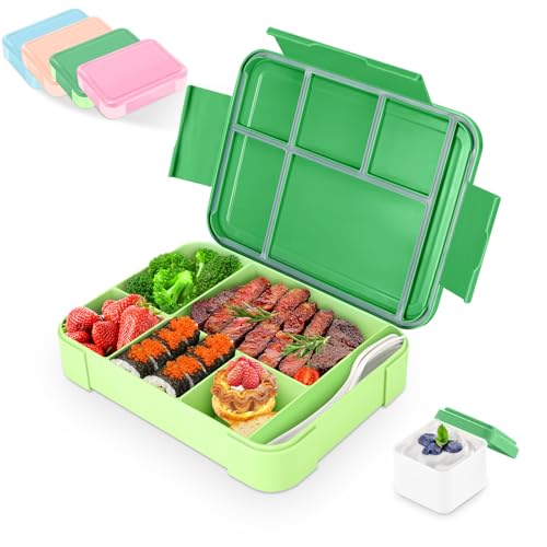 Alitree Brotdose Kinder mit Fächern,1330 ml Kinder Bento…