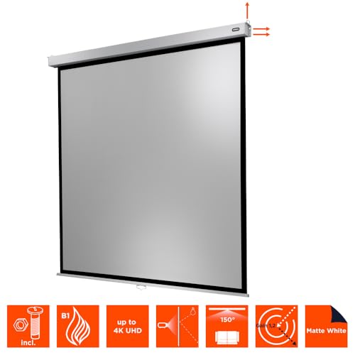 Écran de projection extensible manuellement 120 pouces celexon Pro Plus 1:1 - 7