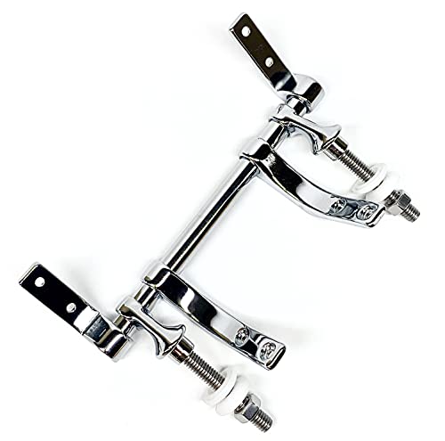 Sanderson Polished Chrome Plated Zinc Toilet Seat Hinge Hardware Kit Universal Fit