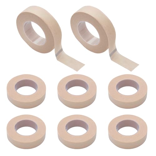 Rose Romee 8 Rolls Nose Tape for Rhinoplasty Shaping, Micropore Tape, Paper Tape Medical, Flexible Surgical Bandages, Self Adhesive First Aid Bandages for Wound Injuries Swelling (0.5 in x 10 Yd)