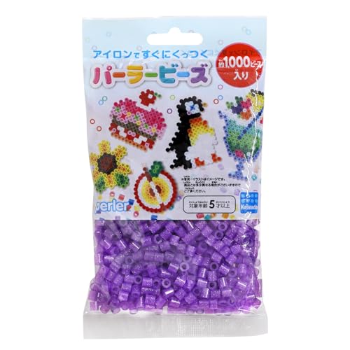 Perler Beads 1,000 Count-Purple Glitter