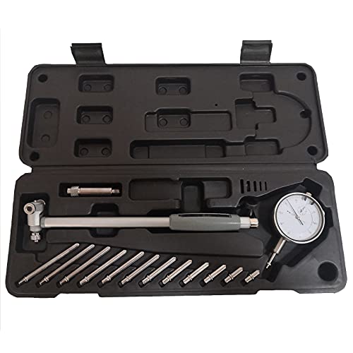 Beslands Dial Indicator Bore Gage Gauge, Stem Length 6 , Cylinder Dial Bore Gage with Carbide anvils (2 -6 Range)