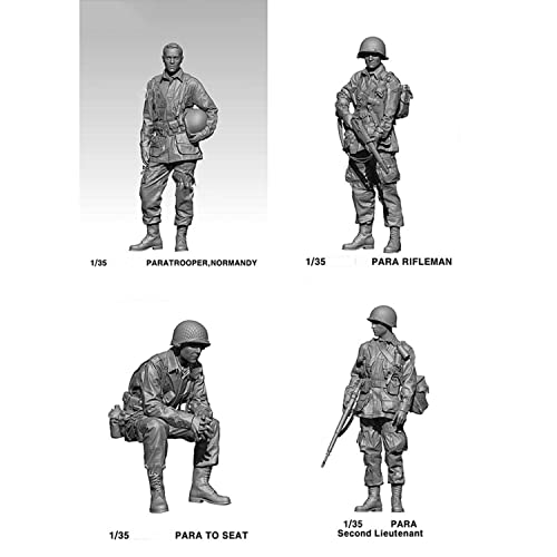 Kit de Figura de Resina 1/35 Ancient Officer 4 piezas miniatura 3