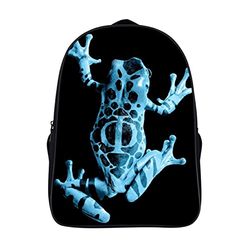 Sac à dos pour enfants adultes grand format 3D Cool personnalisé style animal grenouille