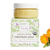 Nature's Herbal Calendula Salve, Calendula Cream, USDA Certified Organic. Multipurpose Ointment, Skin Cream, Lotion, Moisturizer. Sensitive Skin Formula. Eczema & Psoriasis Cream. (2 oz) (Unscented)
