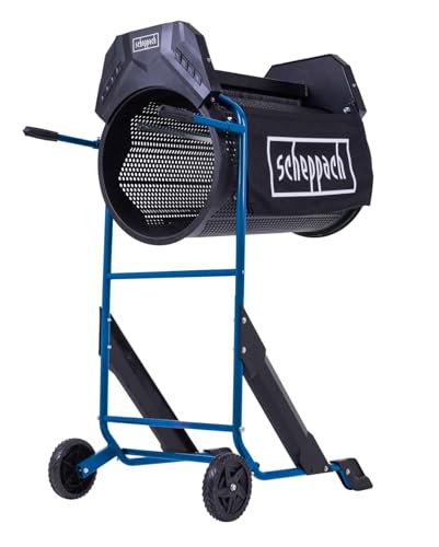 Scheppach Tamis Rotatif Electrique RS500 | Longueur du Tambour: 775mm - Ø400mm | Vitesse de Rotation : 42 Min-1 | Débit de matériau : 3m³/h | Angle...