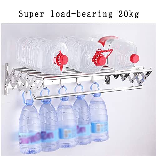 Séchoir à Linge Pliable Mural extensible de 60 cm en acier - 2