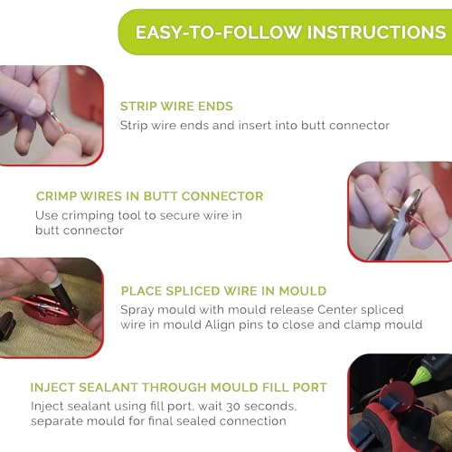 Moule de connecteur pour fils électriques de jardin et éclairage extérieur étanche