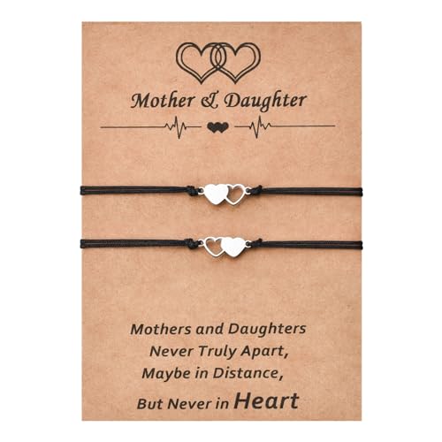 VU100 2 Pieza Pulsera Madre e Hija Regalo para Madre e Hija Regalo Día de la...