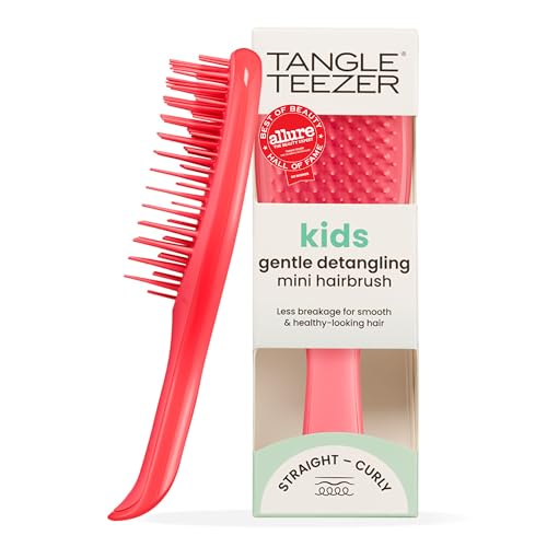 Tangle Teezer Mini Ultimate Detangler - Cepillo Desenredante Mini para Pelo Seco y Mojado - Apto para Todo Tipo de Cabello - Perfecto para Niños y Viajes - Pink Punch
