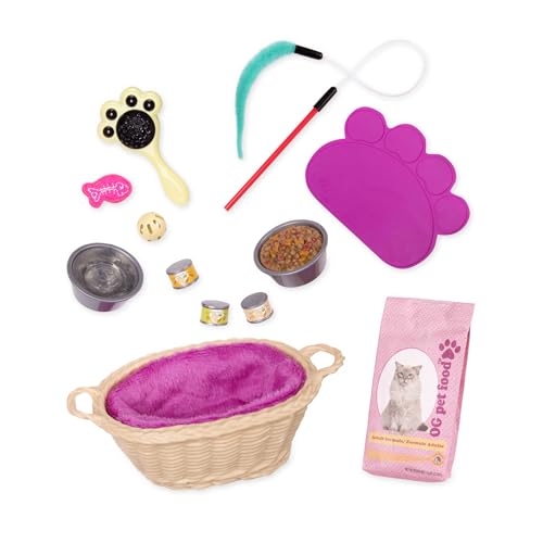 Our Generation Accessoires Chats BD37472Z pour s'occuper de son chaton