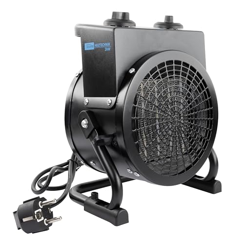 Güde 85178 Keramik Heizlüfter GH 2000 K (2000 W, 2 Heizstufen 1000/2000 W, 45 m³ max. Raumheizvermögen, PTC-Keramik Heizelement, stufenloses Thermostat, Überhitzungsschutz)