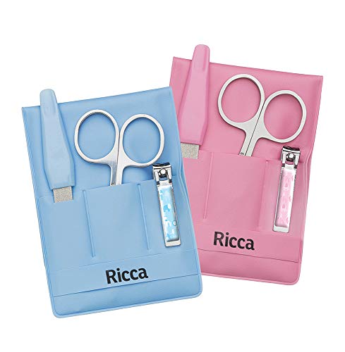 Kit Manicure Infantil, Ricca, Rosa/Azul
