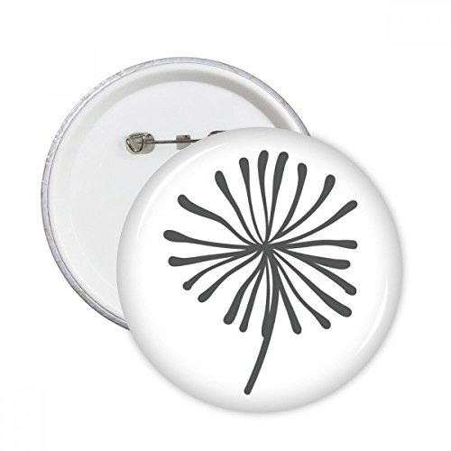 Pins fleur de pissenlit badge rond pour customiser un vêtement lot de 5