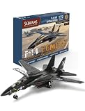 SEBUNAS 1:72 F-14 Tomcat schwarz Kampfjet Steckmodell Militär Spielzeug