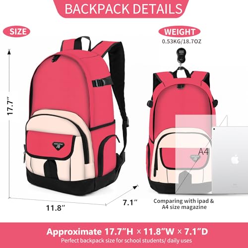 rickyh style School Backpack Travel Bag for Men & Women Lightweight College Back Pack with Laptop Compartmen3