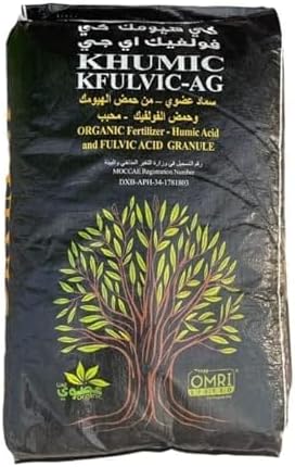 Khumic Kfulvic AG Organic Humic Acid Granules Fertilizer 20kg | Natural Humic Substance Organic Soil Conditioner