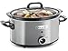 Produktbild GJJ Slow Cooker 3.5 Liter.Warmfunktion.Mit Rezeptheftchen.Spülmaschinenfest Deckel.Edelstahl.Reis Kocher,Silber,A QSM