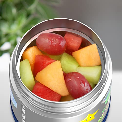 Image of THERMOS FUNTAINER Kids Food Jar with Spoon, 10oz, Mario Kart | Kid-Friendly Stainless Steel Insulated Food Container, Keeps Food Hot or Cold Longer for School & Play, BPA Free