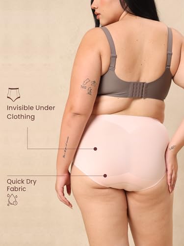 Image of Krvvy All-Day Control Tummy Tucker Shaper for Women | Seamless High-Waist Shapewear with Targeted Belly Fat Compression | Super Stretch Fabric | Lightweight,Odourless & Comfort for Upto 12 Hrs