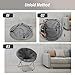 Oversized Moon Chair with Metal Frame, Comfy Chair for Bedroom, Grey Saucer Chair for Bedroom, Cozy Faux Fur Lounge Chair, Grey