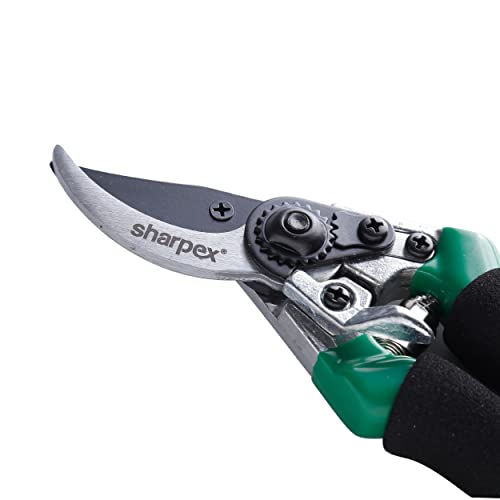 Sharpex Heavy Duty Pruning Shears Bypass Secateurs For Garden | Hand Prunning For Home Gardening Scissors, Pruning Branch Cutter, Tree Trimmers | SK5 Carbon Steel With Teflon Coating Sharp Blade