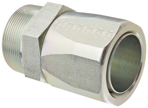 Image of EATON Weatherhead 06932D-132 Male Pipe Rigid Fitting, AISI /SAE 12L14 Carbon Steel, 1-13 /16 inch Hose ID, 2 1 /2 inch Tube Size