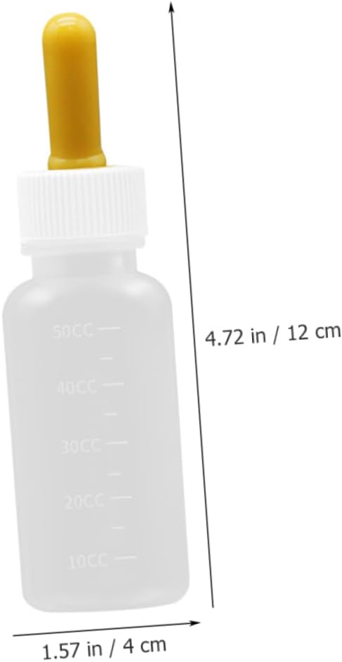 3Pcs Silicone Pet Nursing Bottles Small Cat Milk Bottle for Puppies Kittens and Small Animals Lightweight and Portable Feeding for Newborn Pets