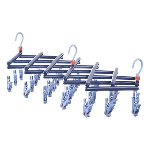 Percha de calcetines para secar | Percha plegable retráctil - Clip de lavandería resistente al viento para calcetines, sujetadores, toallas, bufandas, viajes