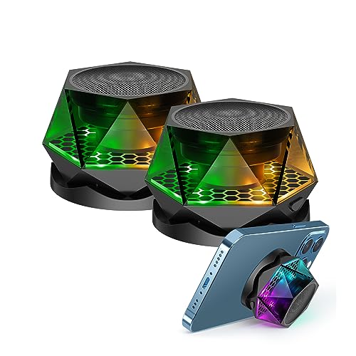 EGKimBa Magnetic Diamond Bluetooth Speaker, Small Wireless...
