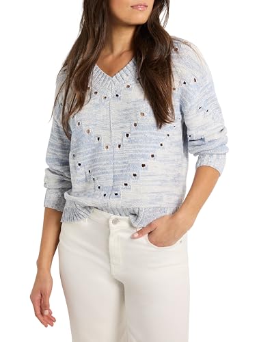 NIC+ZOE Women's Pointelle Cord Sweater2