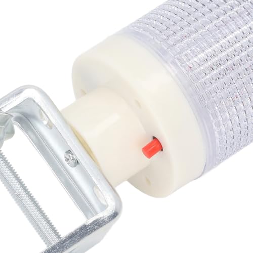 Luz de advertência estroboscópica solar BORDSTRACT, lâmpada LED solar vermelha azul de 1500mah funci
