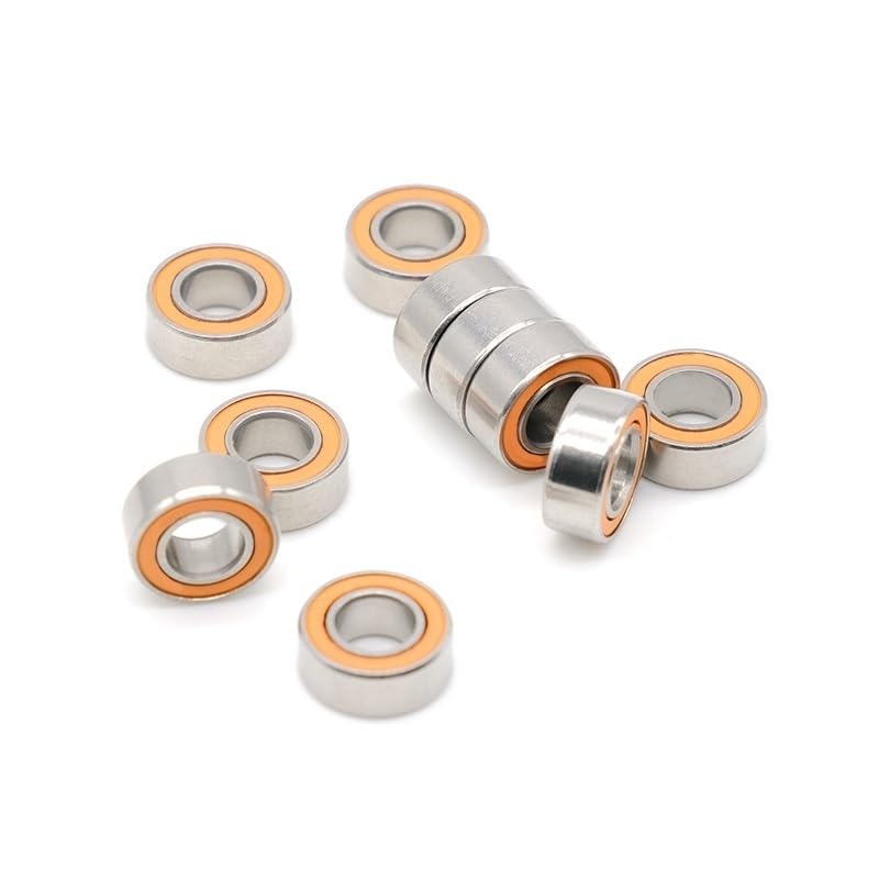 10Pcs 5x10x4 Ceramic Bearing SMR105-2OS ABEC-7 Stainless Steel Hybrid Ceramic Bearing