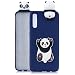 Produktbild HopMore Handy Hülle für Samsung Galaxy A50 2019 Hülle Silikon Muster 3D Handyhülle für Samsung A50 Dünn Silikonhülle Design Slim Schutzhülle One Piece Case Cover - Panda Blue